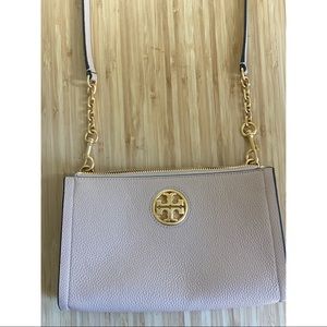 Tory Burch nude leather crossbody bag - new condition! 👜💕